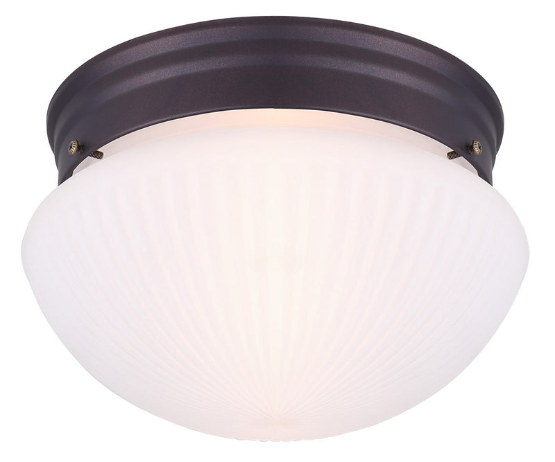 Canarm IFM71013 One Light Flush Mount, Oil Rubbed Bronze