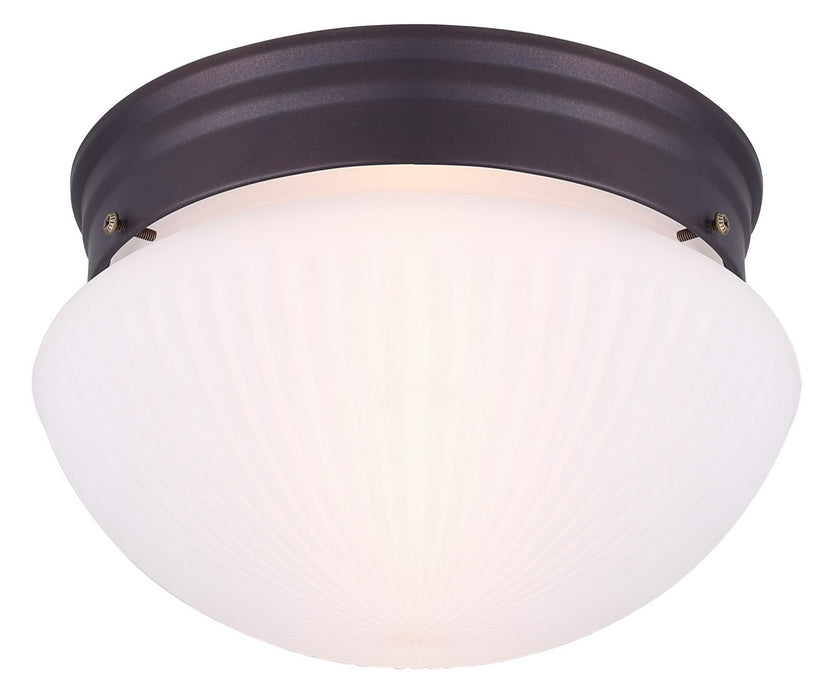 Canarm IFM71013 One Light Flush Mount, Oil Rubbed Bronze