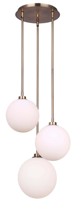 Canarm IPL1032A03GD Three Light Pendant, Gold
