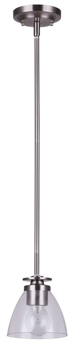 Canarm IPL256A01BN-RG One Light Pendant, Brushed Nickel