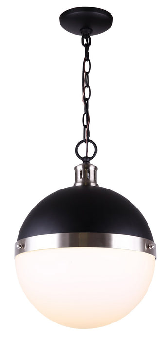 Canarm IPL708B01BKN One Light Pendant, Black