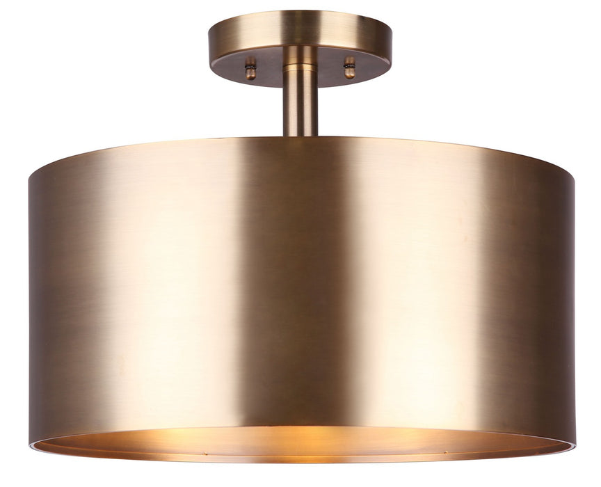 Canarm ISF669B03GD Three Light Semi-Flush Mount, Gold