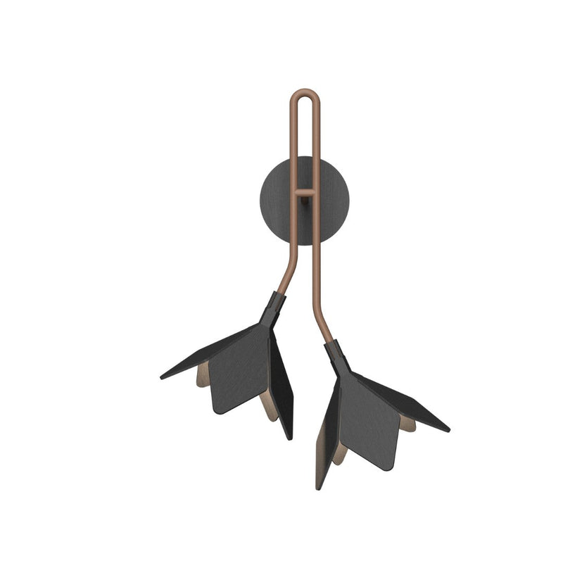 Accord Lighting 4135.50 Two Light Wall Lamp, Organic Grey