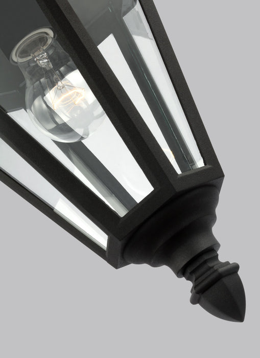 Generation Lighting 6025-12 One Light Outdoor Pendant, Black