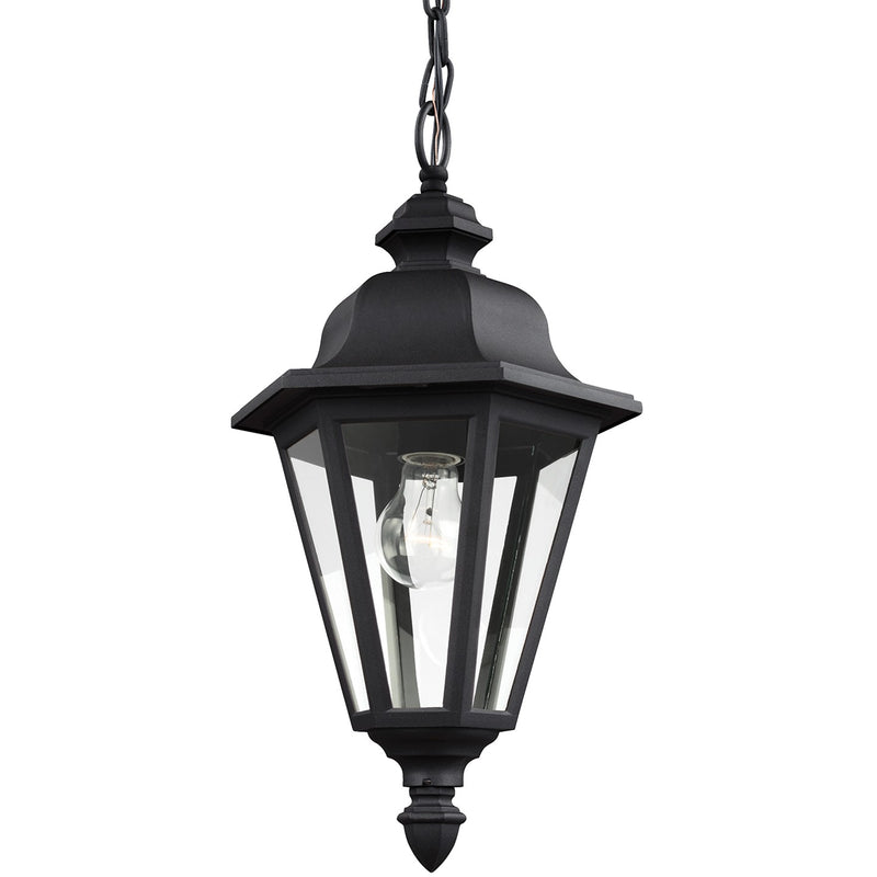Generation Lighting 6025-12 One Light Outdoor Pendant, Black