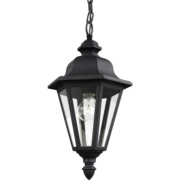 Generation Lighting 6025-12 One Light Outdoor Pendant, Black