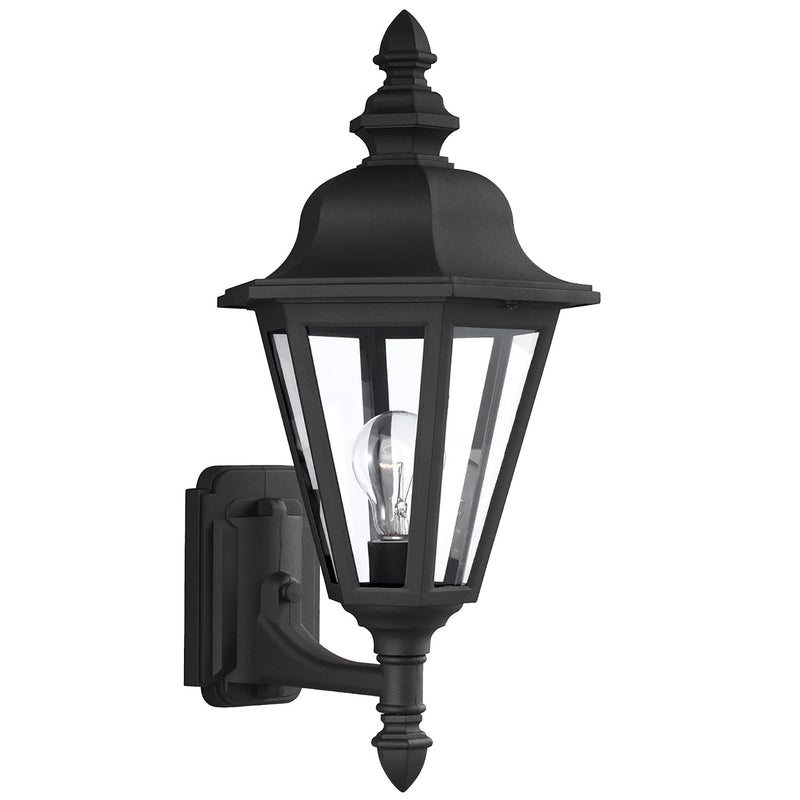 Generation Lighting 8824-12 One Light Outdoor Wall Lantern, Black