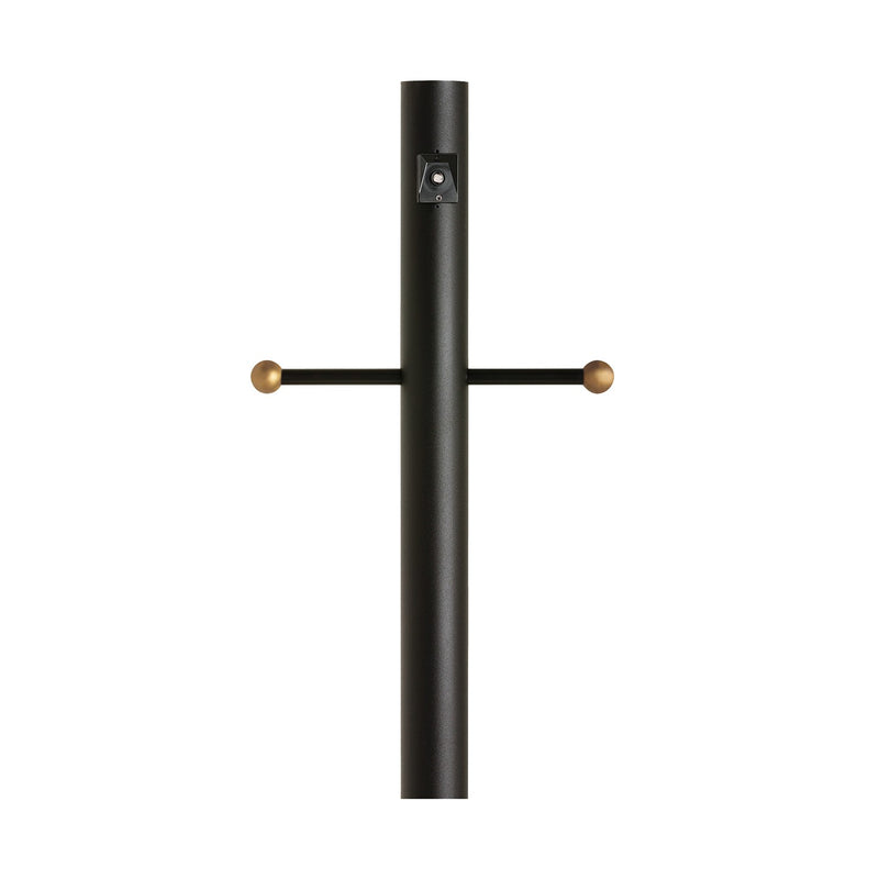 Generation Lighting 8114-12 Post with Ladder Rest and Photo Cell, Black