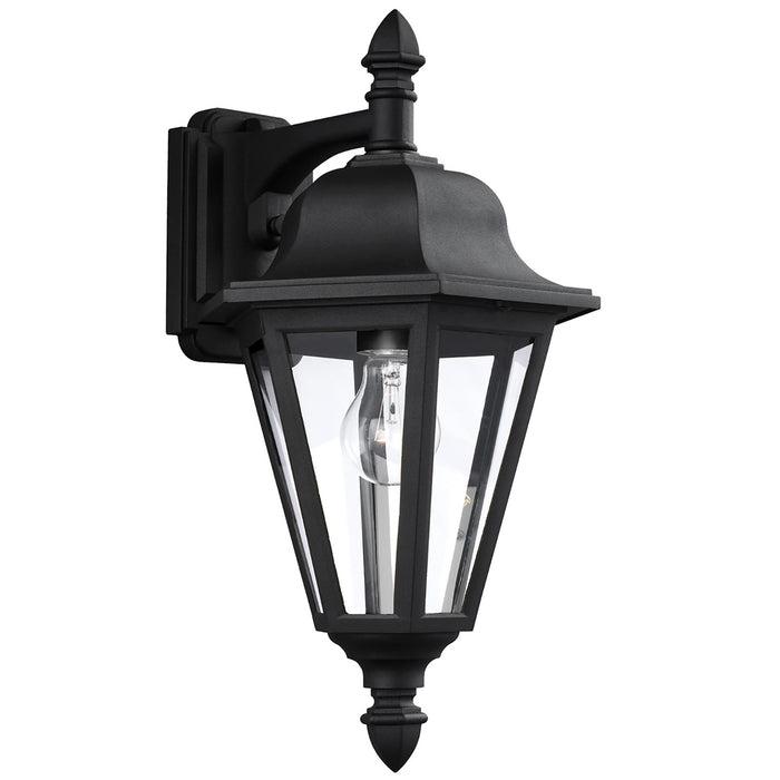 Generation Lighting 8825-12 One Light Outdoor Wall Lantern, Black