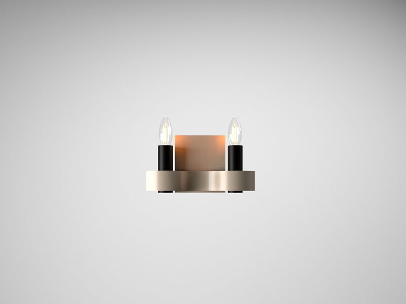 Accord Lighting 4203.48 Two Light Wall Lamp, Organic Cappuccino