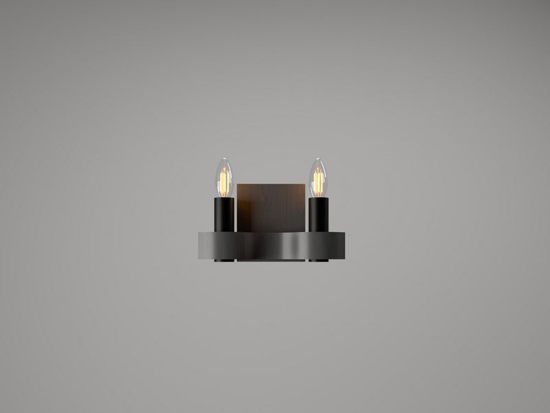 Accord Lighting 4203.50 Two Light Wall Lamp, Organic Grey