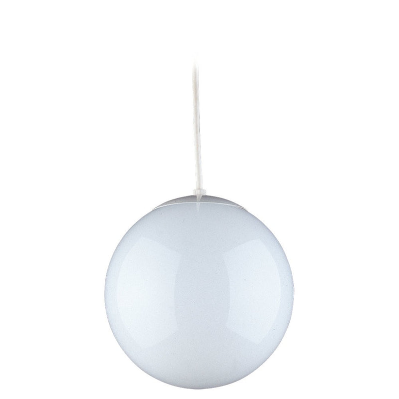 Visual Comfort Studio 6022-15 One Light Pendant, White