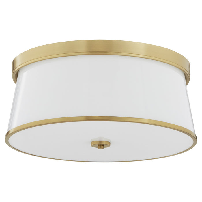 Quorum 3203-20-80 Four Light Ceiling Mount, Aged Brass
