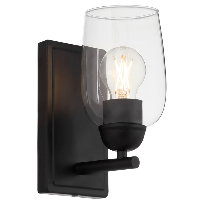 Quorum 5112-1-59 One Light Wall Mount, Matte Black