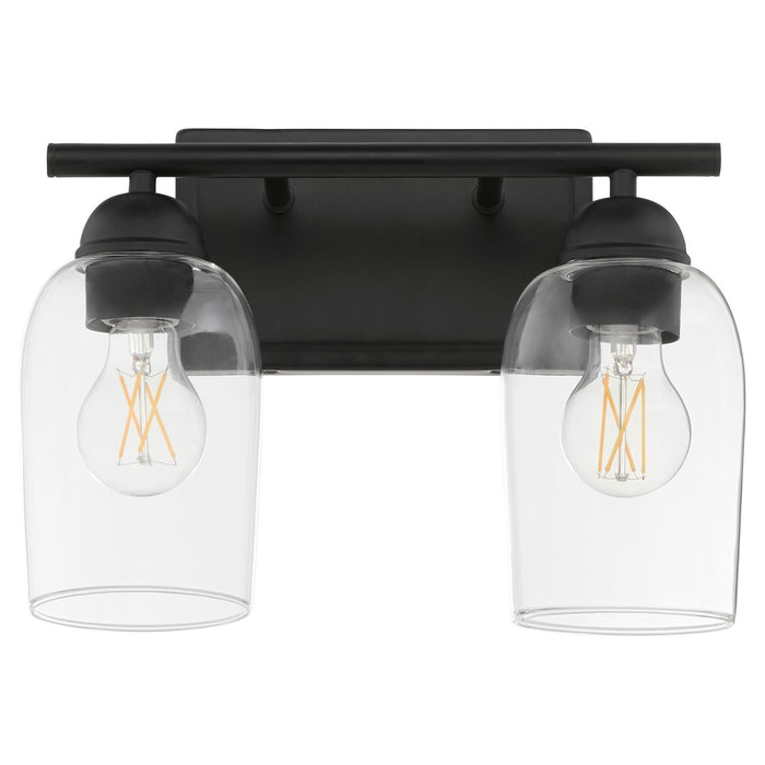 Quorum 5112-2-59 Two Light Vanity, Matte Black