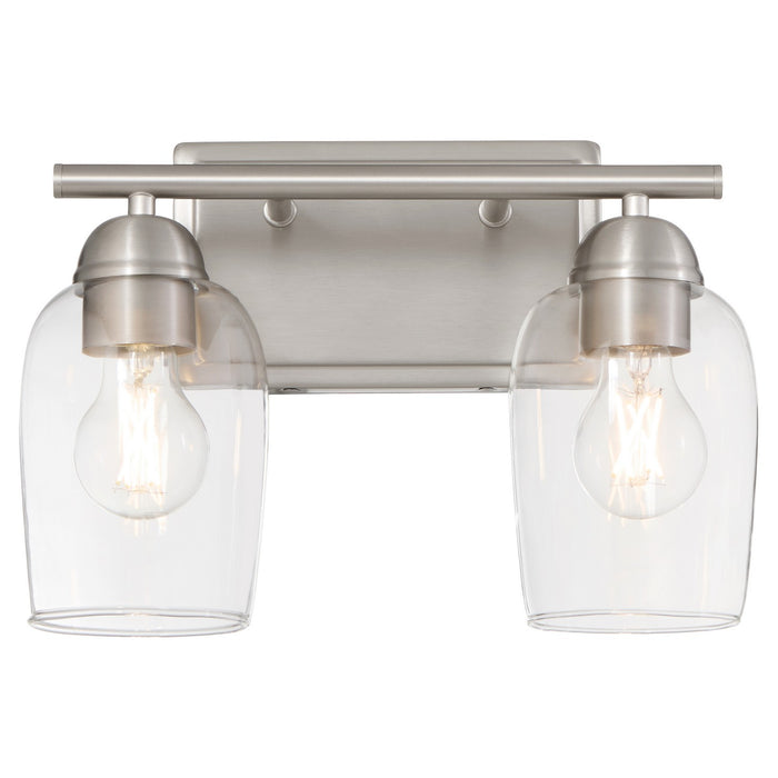 Quorum 5112-2-65 Two Light Vanity, Satin Nickel