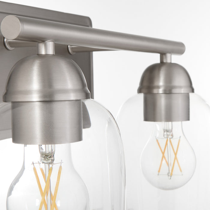 Quorum 5112-2-65 Two Light Vanity, Satin Nickel