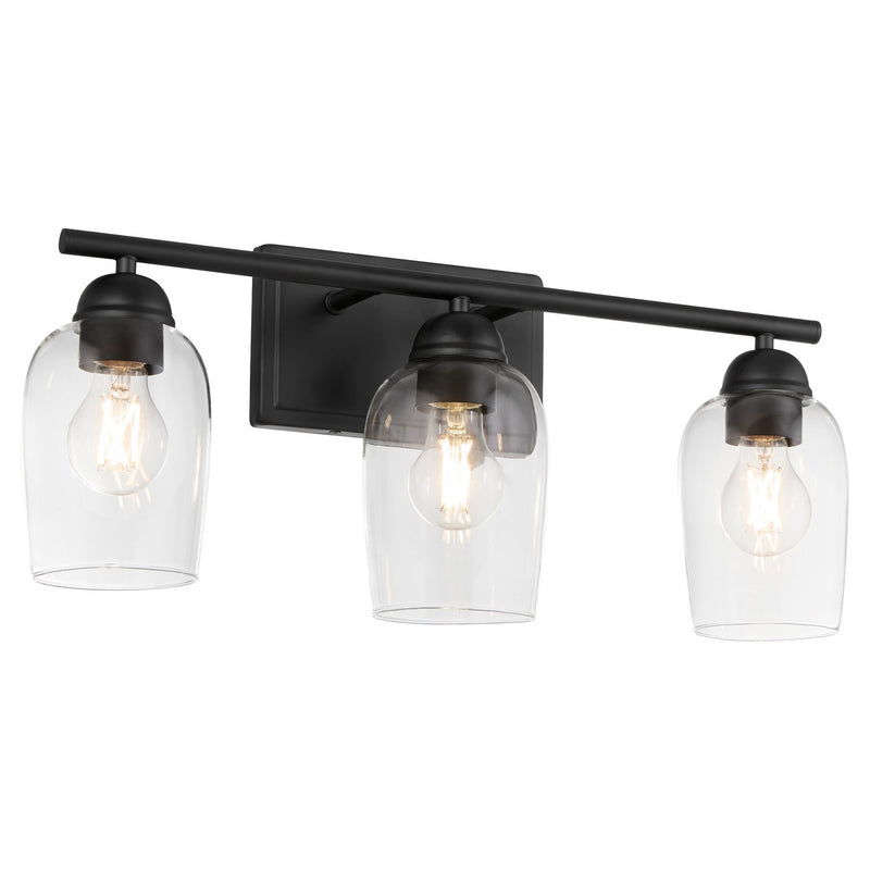 Quorum 5112-3-59 Three Light Vanity, Matte Black