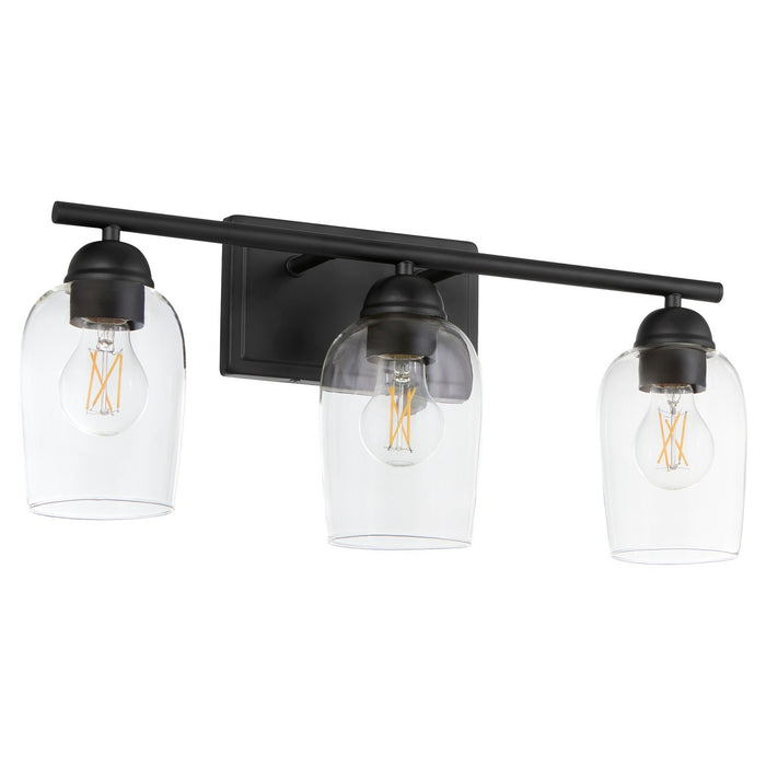 Quorum 5112-3-59 Three Light Vanity, Matte Black