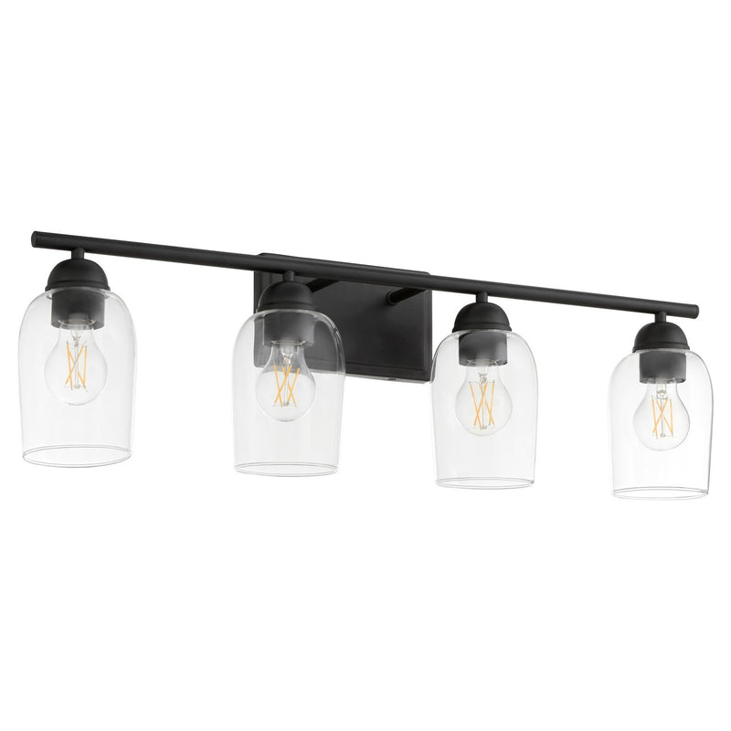 Quorum 5112-4-59 Four Light Vanity, Matte Black