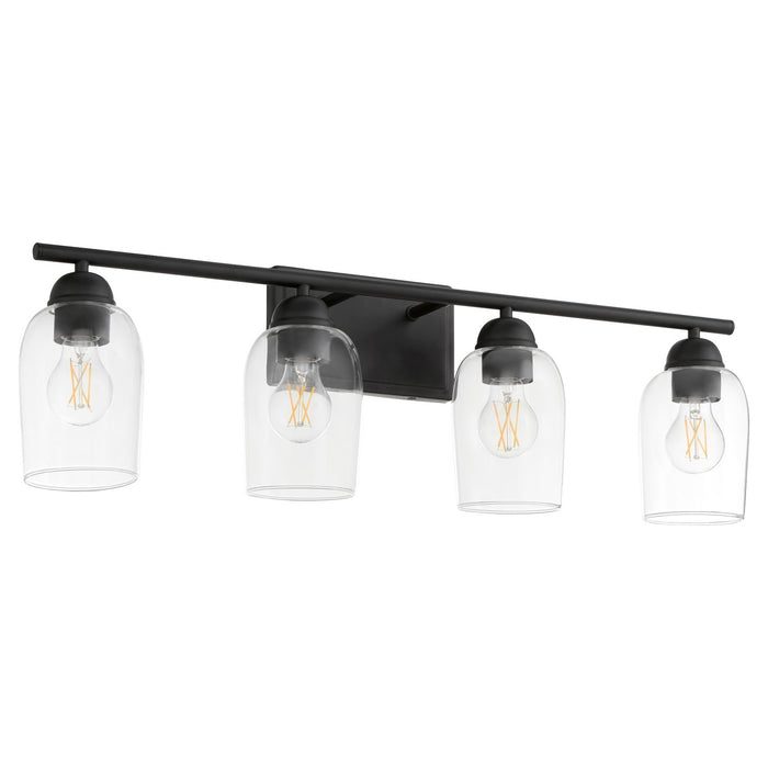 Quorum 5112-4-59 Four Light Vanity, Matte Black
