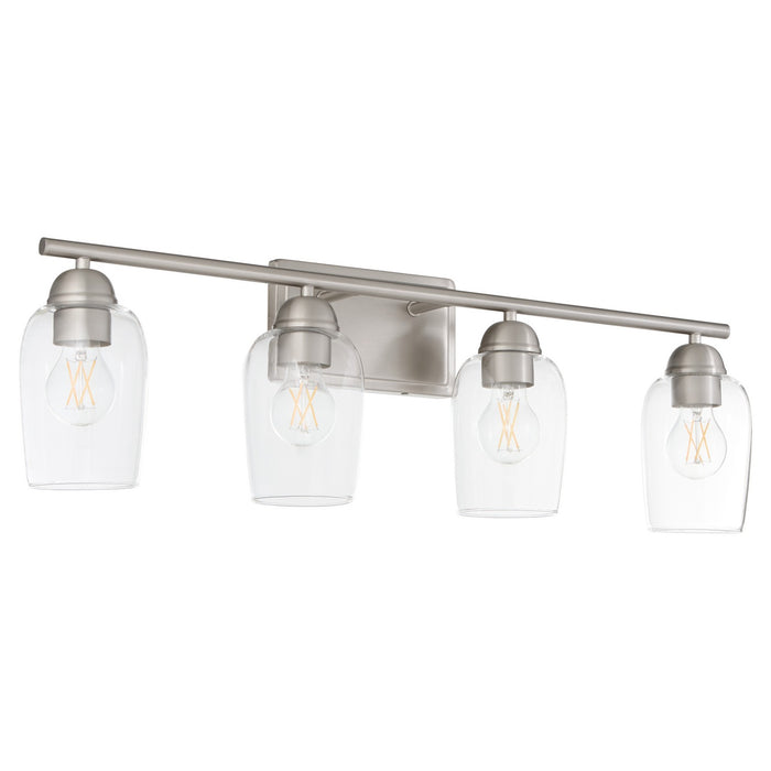 Quorum 5112-4-65 Four Light Vanity, Satin Nickel