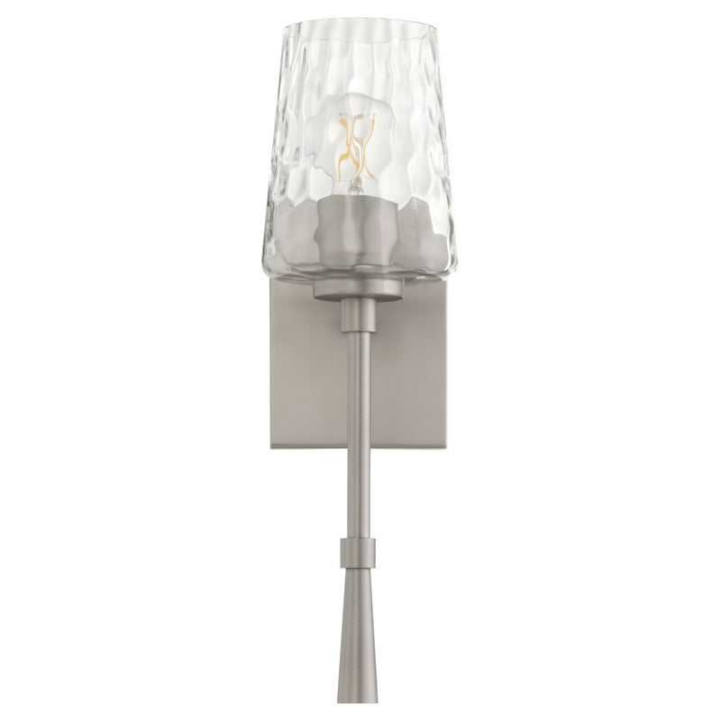 Quorum 5204-1-165 One Light Wall Mount, Satin Nickel