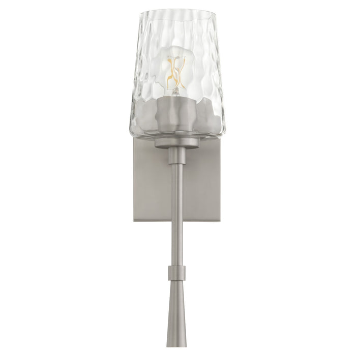 Quorum 5204-1-165 One Light Wall Mount, Satin Nickel