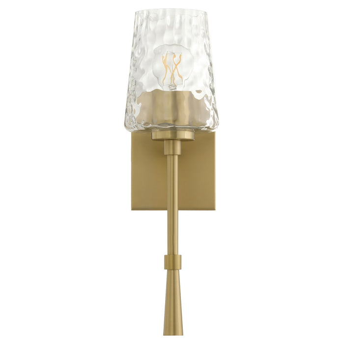 Quorum 5204-1-180 One Light Wall Mount, Aged Brass