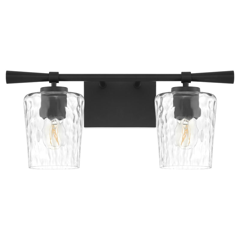Quorum 5204-2-59 Two Light Vanity, Matte Black