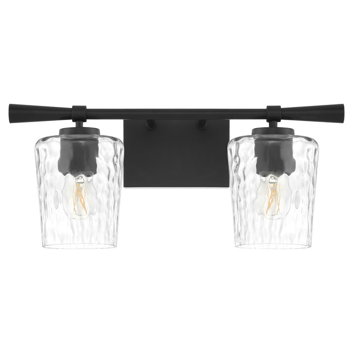 Quorum 5204-2-59 Two Light Vanity, Matte Black