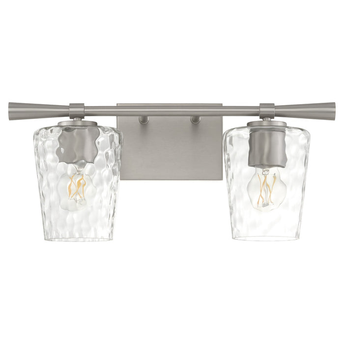 Quorum 5204-2-65 Two Light Vanity, Satin Nickel
