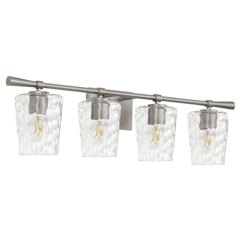 Quorum 5204-4-65 Four Light Vanity, Satin Nickel