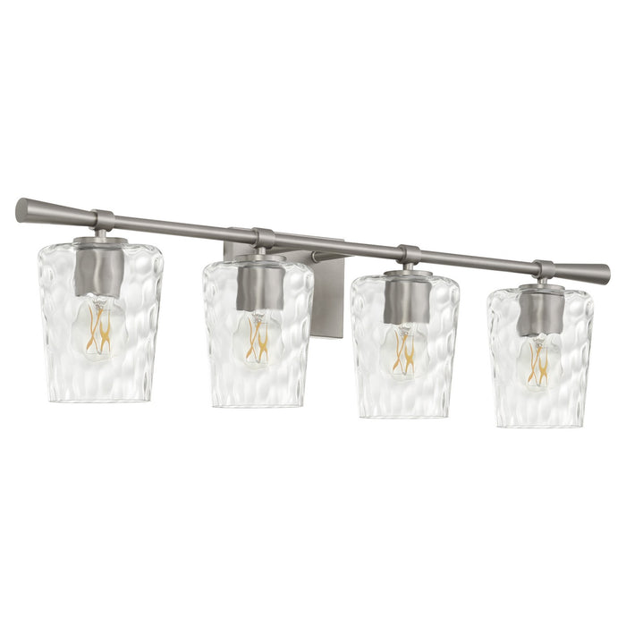 Quorum 5204-4-65 Four Light Vanity, Satin Nickel