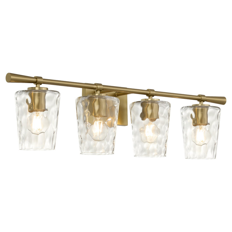 Quorum 5204-4-80 Four Light Vanity, Aged Brass