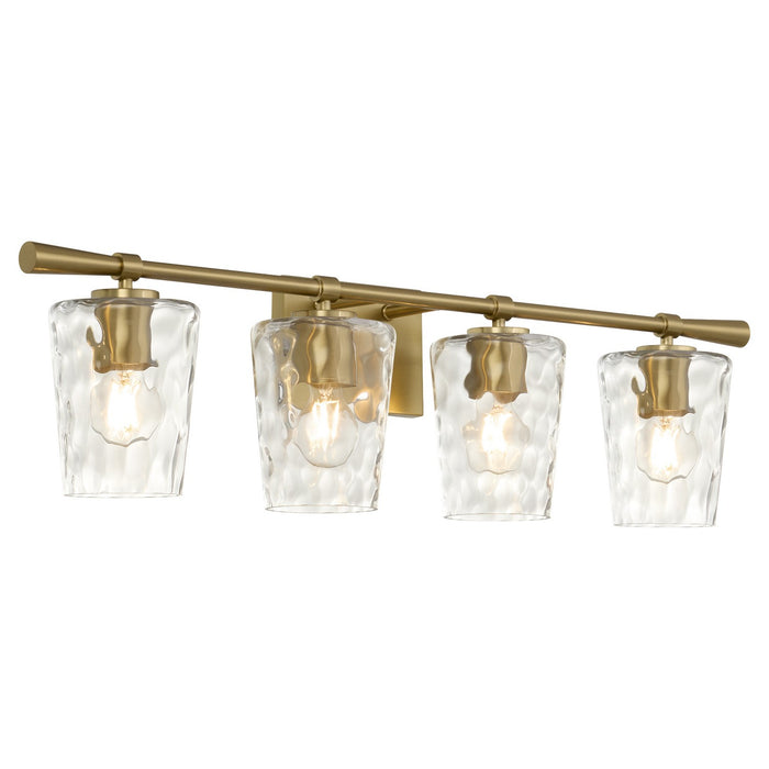 Quorum 5204-4-80 Four Light Vanity, Aged Brass