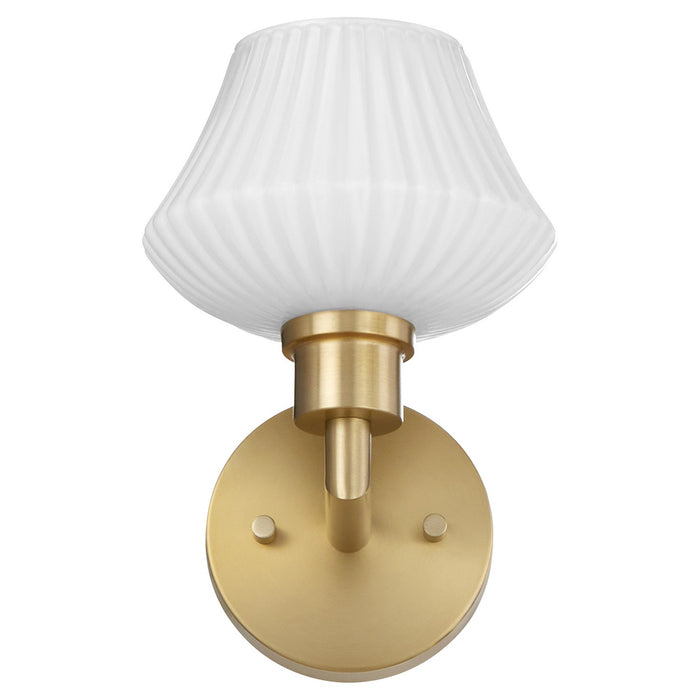 Quorum 5221-1-80 One Light Wall Mount, Aged Brass