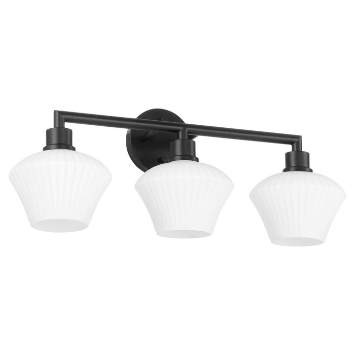 Quorum 5221-3-59 Three Light Vanity, Matte Black