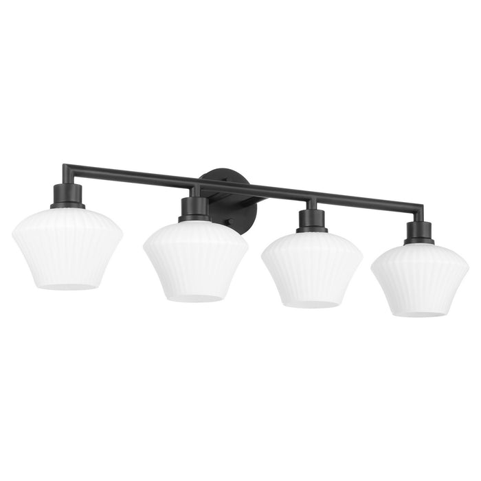 Quorum 5221-4-59 Four Light Vanity, Matte Black