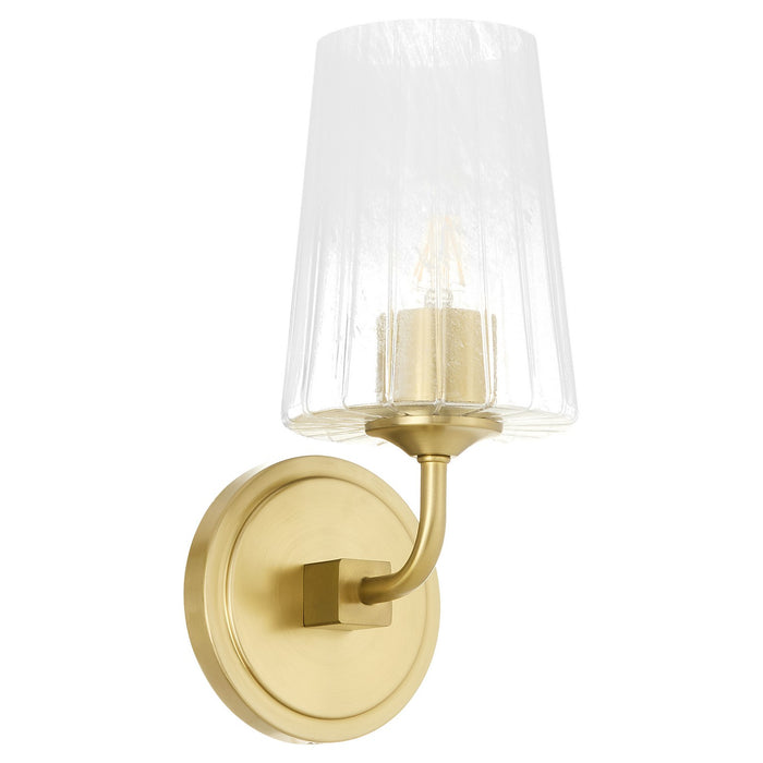 Quorum 5238-1-80 One Light Wall Mount, Aged Brass