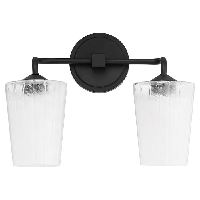 Quorum 5238-2-59 Two Light Vanity, Matte Black