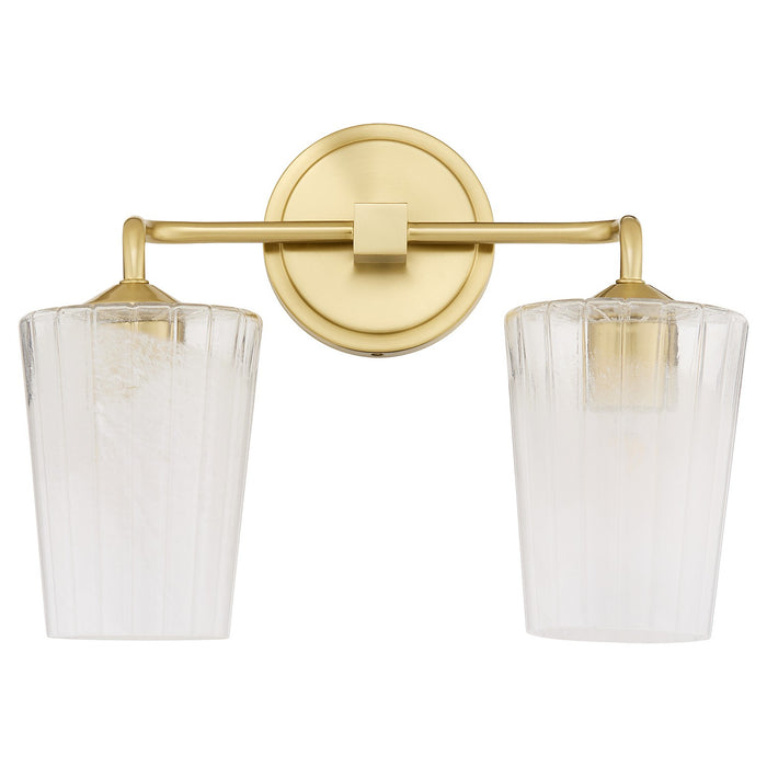 Quorum 5238-2-80 Two Light Vanity, Aged Brass