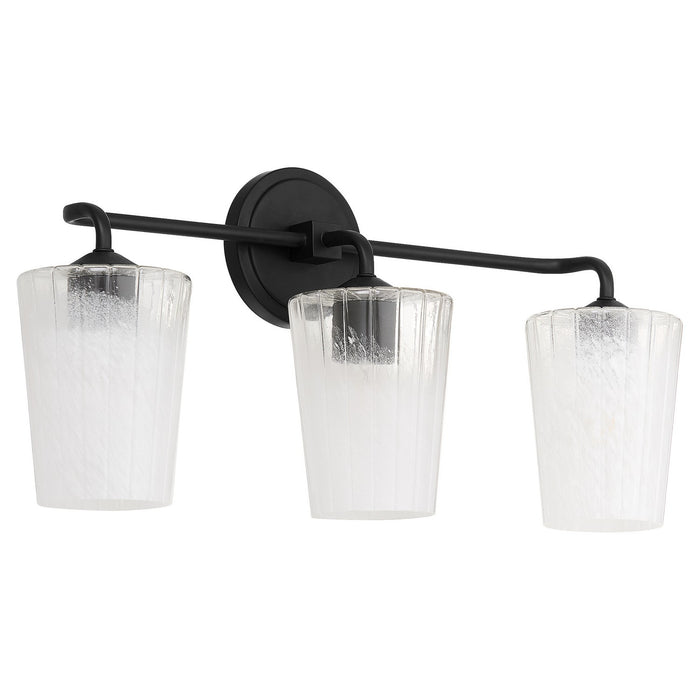 Quorum 5238-3-59 Three Light Vanity, Matte Black