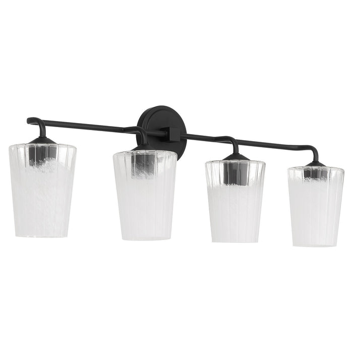 Quorum 5238-4-59 Four Light Vanity, Matte Black