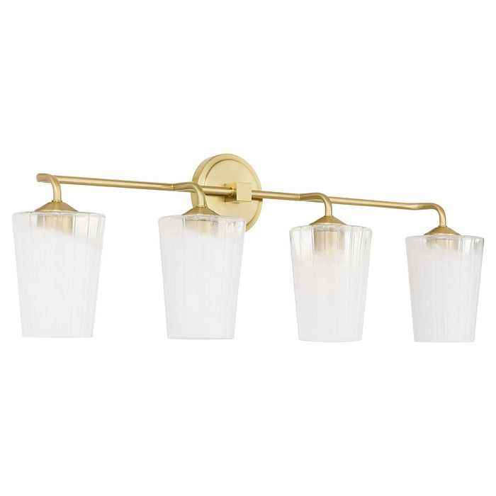 Quorum 5238-4-80 Four Light Vanity, Aged Brass