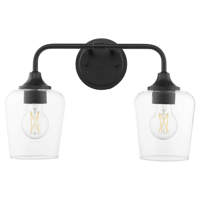 Quorum 5313-2-59 Two Light Vanity, Matte Black