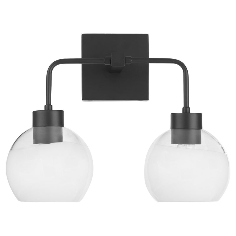Quorum 532-2-159 Two Light Vanity, Matte Black