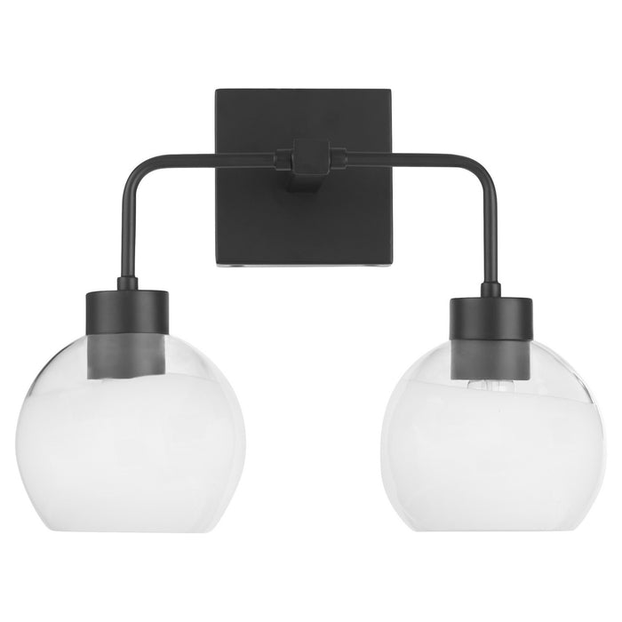 Quorum 532-2-159 Two Light Vanity, Matte Black