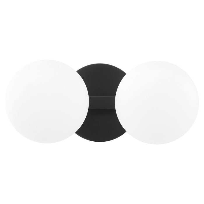 Quorum 539-2-59 Two Light Vanity, Matte Black