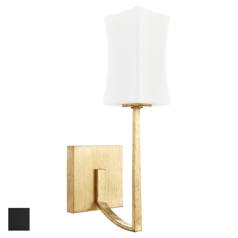 Quorum 581-1-59 One Light Wall Mount, Matte Black